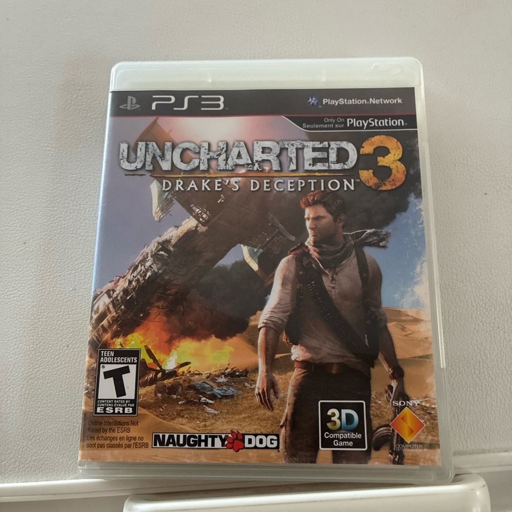 Uncharted 3 Drake's Deception PS3 PlayStation 3 - Complete CIB Tested Working